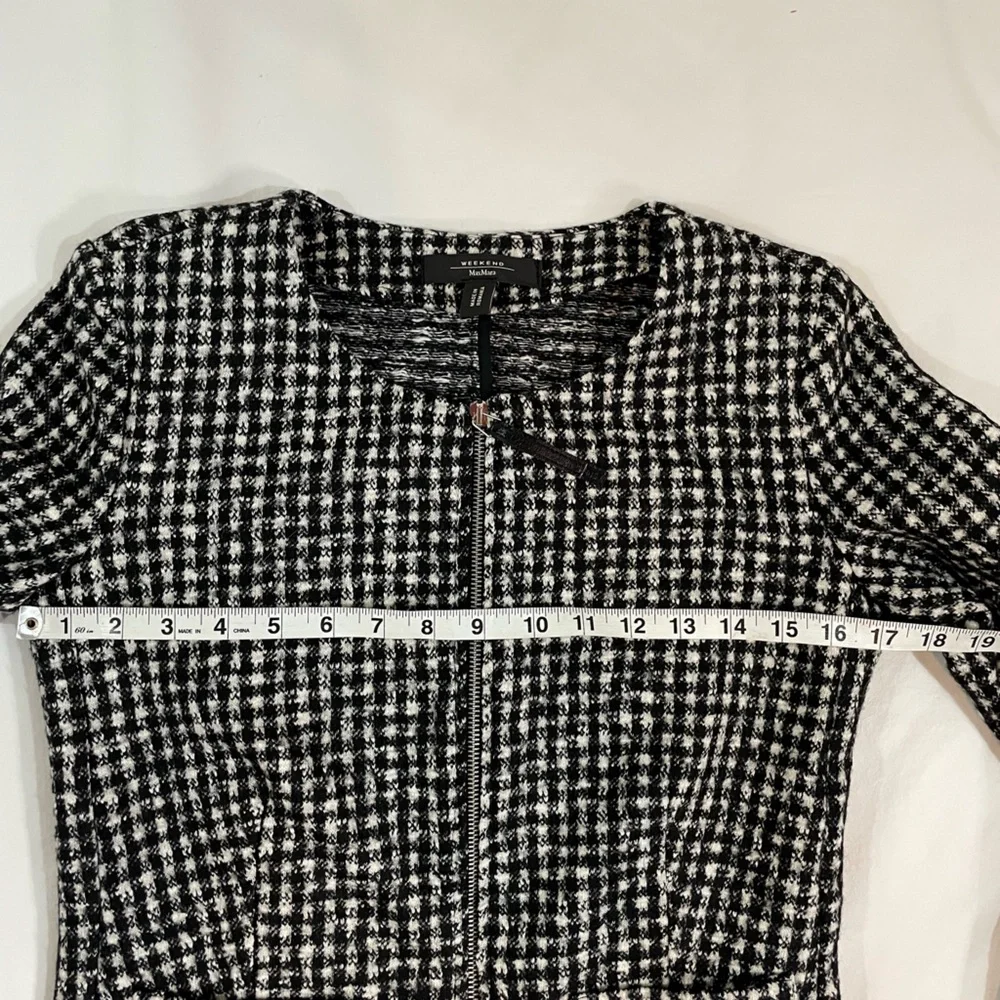 Weekend MaxMara Black and White Checkered Jacket - Picture 6 of 8